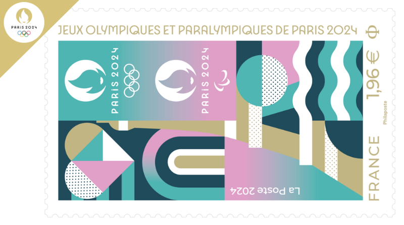 Le timbre officiel des Jeux Olympiques et Paralympiques de Paris 2024 dévoilé