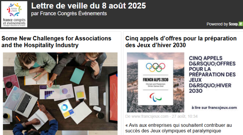 La lettre de veille du 28 août