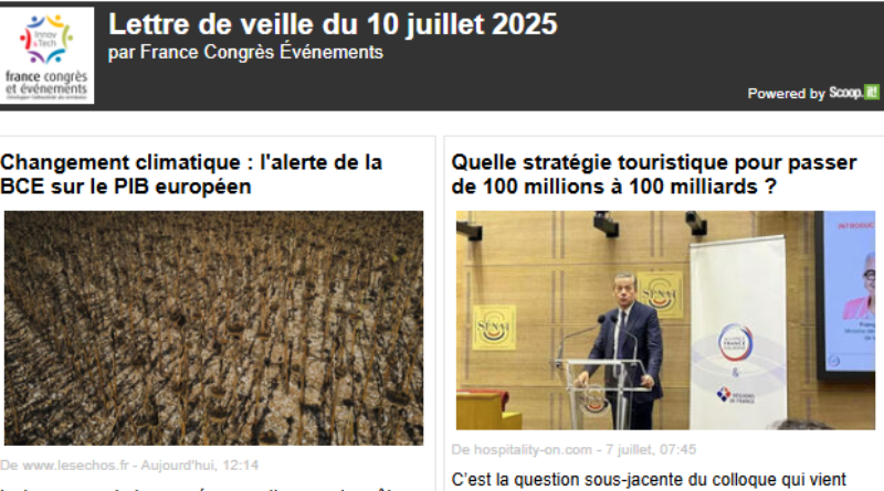 La lettre de veille du 10 juillet