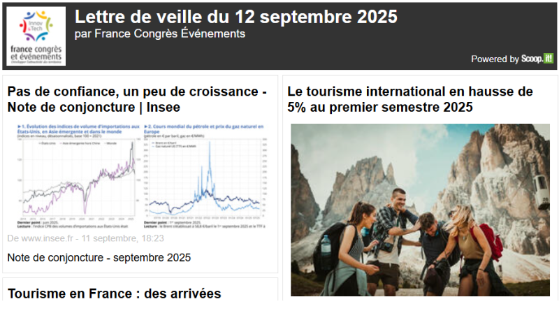 La lettre de veille du 12 septembre