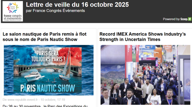 La lettre de veille du 16 octobre