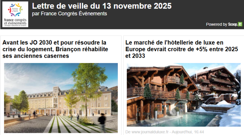 La lettre de veille du 13 novembre La lettre de veille du 13 novembre