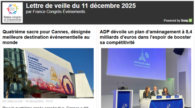 La lettre de veille du 11 décembre La lettre de veille du 11 décembre