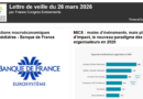 La lettre de veille du 26 mars 2026