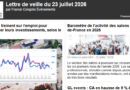 La lettre de veille du 23 juillet 2026