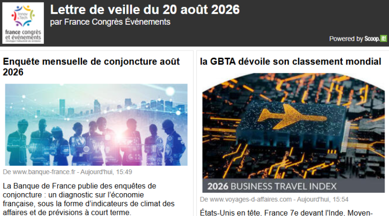 La lettre de veille du 20 août 2026 La lettre de veille du 20 août 2026