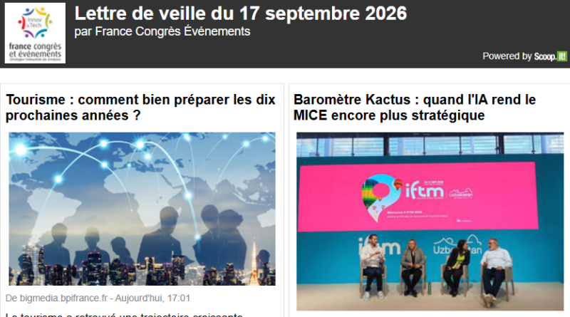 La lettre de veille du 17 septembre 2026 La lettre de veille du 17 septembre 2026