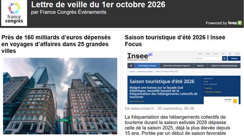 La lettre de veille du 1er octobre 2026