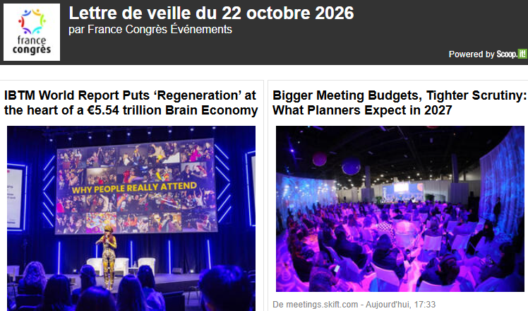 La lettre de veille du 22 octobre 2026